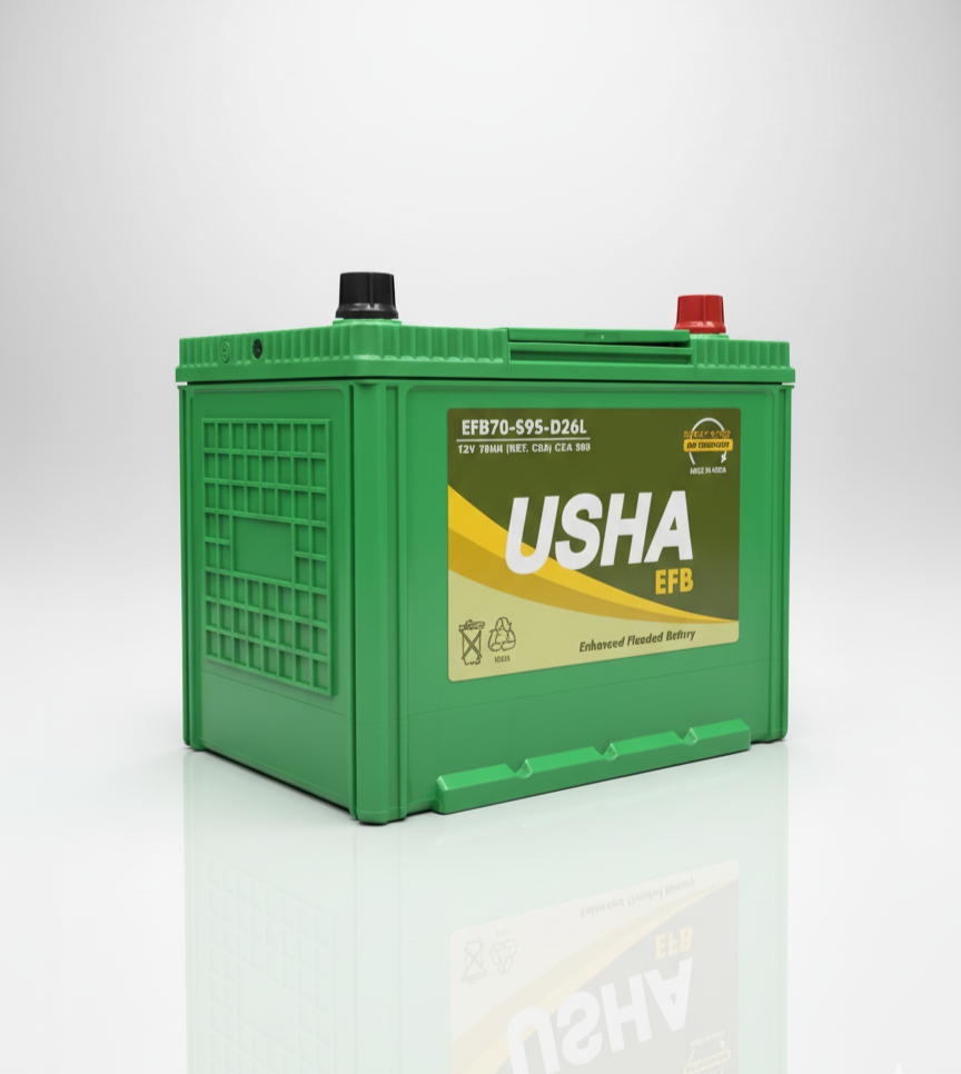 USHA EFB70-S80-D26L 70AH