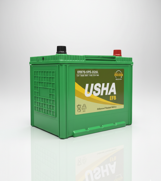 USHA EFB70-S80-D26L 70AH