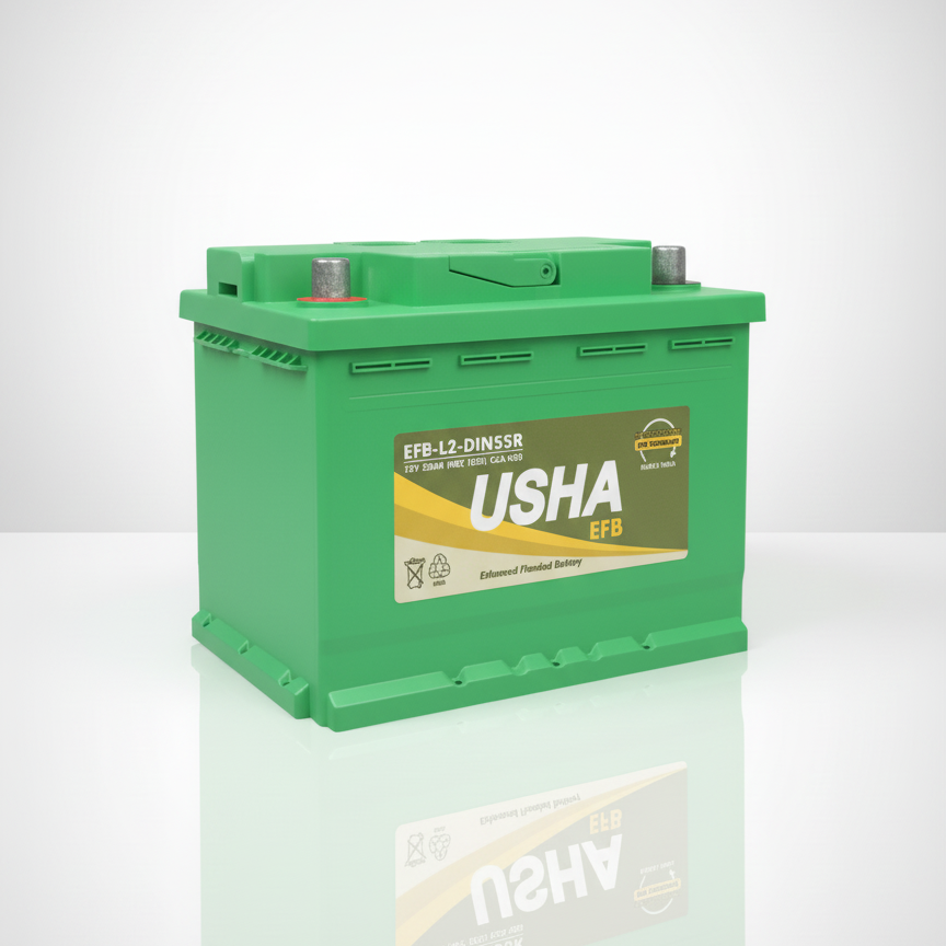 USHA EFB-L2-DIN55R 12V 55AH