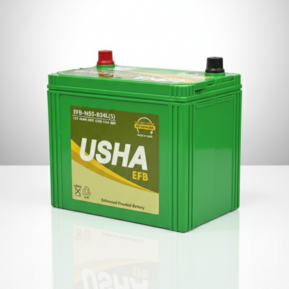 USHA EFB-N55-B24L 45AH