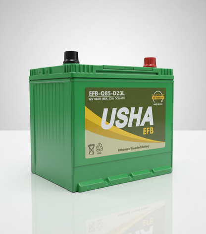 USHA EFB-Q85-D23L 60AH