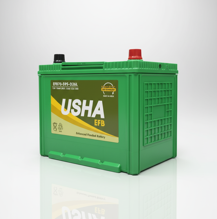 USHA EFB70-S80-D26L 70AH